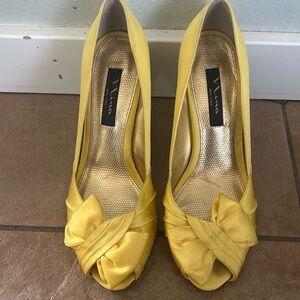 Nina bridal shoes. Has some marks from wear.